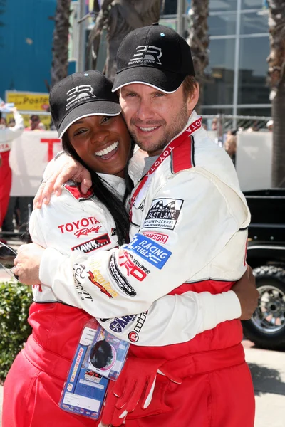 Tika Sumpter & Christian Slater — Foto Stock