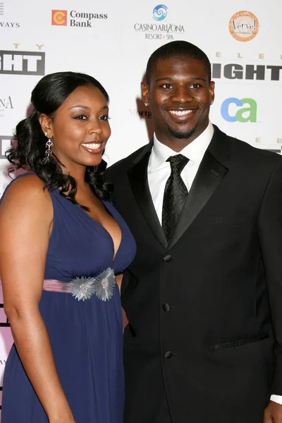 LaDainian Tomlinson & wife — Stock Photo, Image