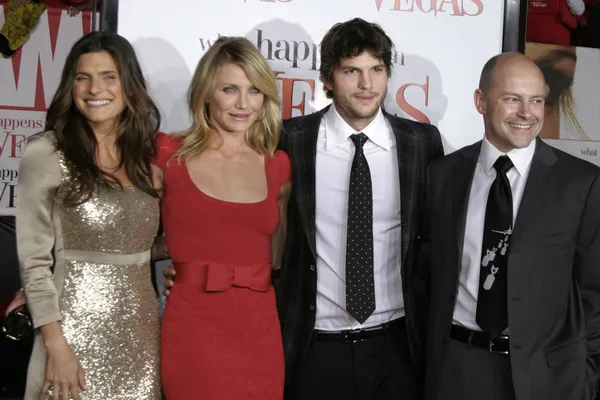 Lake Bell, Cameron Diaz, Ashton Kutcher, Rob Corddry — Stock Photo, Image