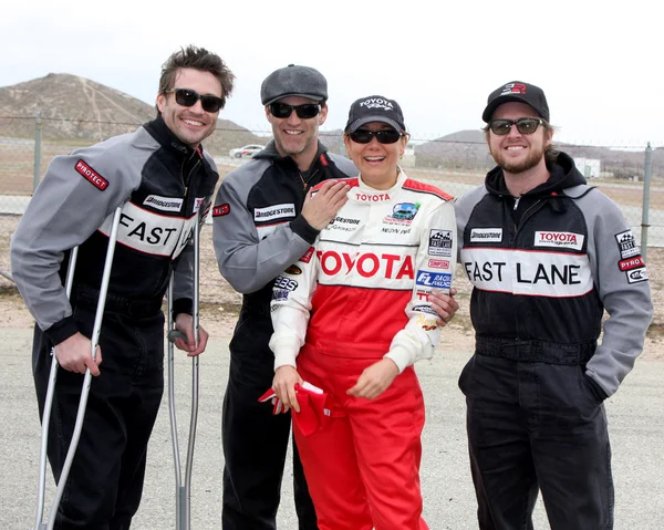 Daniel Goddard, Stephen Moyer, Megyn Price, Aj Buckley — Stockfoto