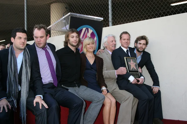 Kiefer Sutherland & Family — Stock Photo, Image