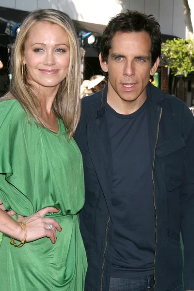 Christine Taylor ve Ben Stiller — Stok fotoğraf