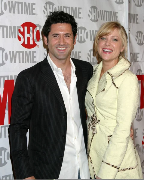 Jennifer aspen en verloofde david o'donnell — Stockfoto