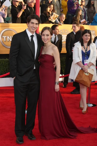 Courtney Ford and Brandon Routh — Stock Photo, Image