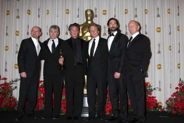 Sir Ben Kingsley, Robert DeNiro, Sean Penn, Michael Douglas, Adrien Brody, Sir Anthony Hopkins — Stock Photo, Image