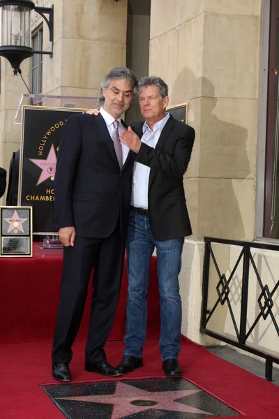 Andrea Bocelli & David Foster — Stock Photo, Image