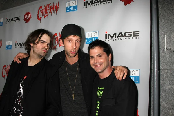 Joe Lynch, Joel David Moore, Adam Green — Stock Photo, Image