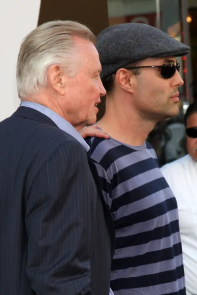 Jon Voight and son James Haver — Stock Photo, Image