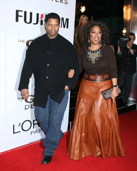 Denzel Washington, Oprah Winfrey — Zdjęcie stockowe