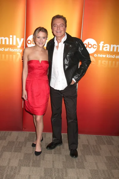 Alexa Vega and David Cassidy — Stock Photo, Image