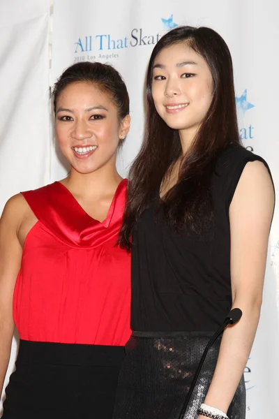 Michelle Kwan idealna Yuna Kim — Zdjęcie stockowe