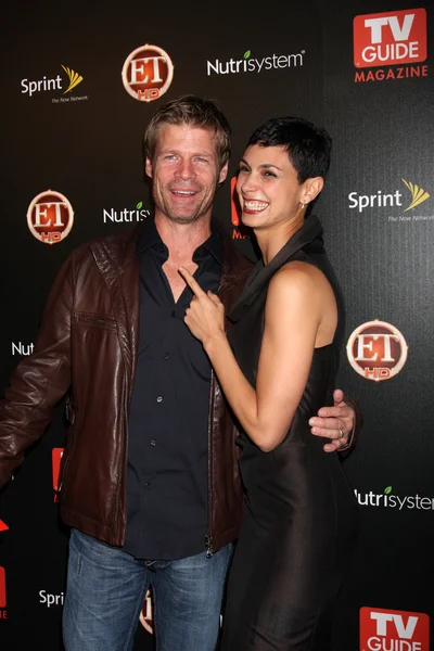 Joel Gretsch idealna Morena Baccarin — Zdjęcie stockowe