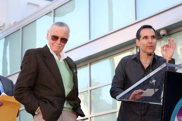 Stan Lee idealna Todd Mcfarlane — Zdjęcie stockowe