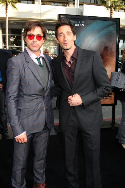 Robert Downey Jr. and Adrien Brody — Stock Photo, Image