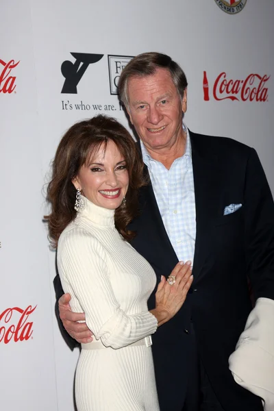 Susan lucci & ehemann helmut huber — Stockfoto