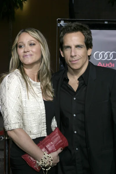 Christine Taylor & Ben Stiller — Fotografia de Stock