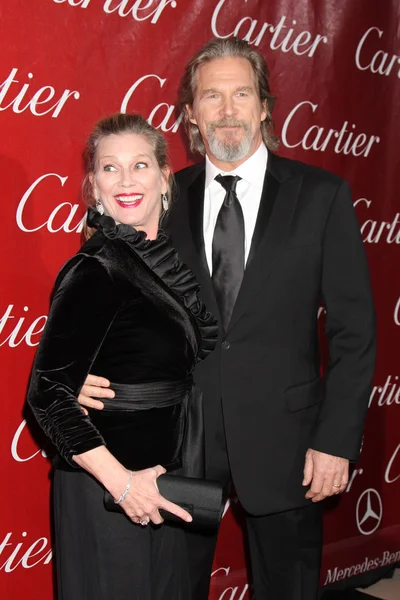 Jeff Bridges & Wife — Stock Photo, Image