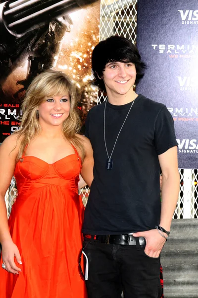 Shawn Johnson & Mitchel Musso — Stock Photo, Image