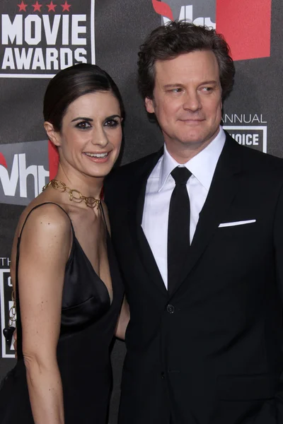 Livia Giuggioli, Colin Firth — Stock Photo, Image