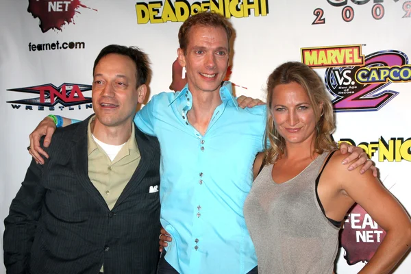 Ted raimi, doug jones & zoe bell — Zdjęcie stockowe