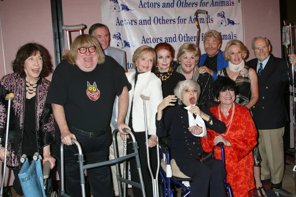 Carol channing z jej przyjaciółmi sławna — Zdjęcie stockowe