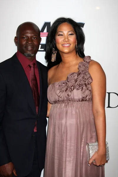 Djimon Hounsou & Kimora Lee — Stock Photo, Image