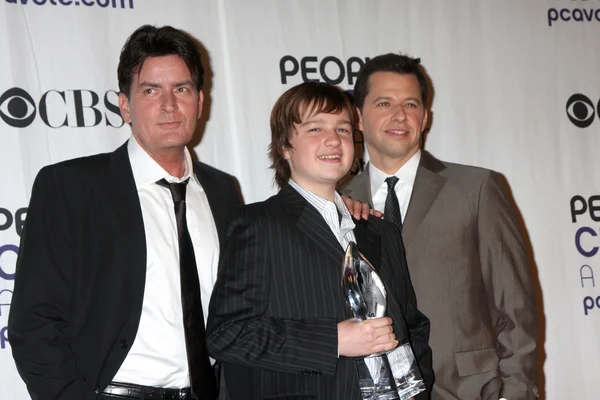 Charlie Sheen, Jon Cryer and Angus T. Jones — Stock Photo, Image