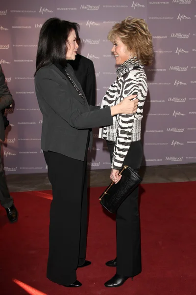 Sherry Lansing, Jane Fonda — Fotografia de Stock