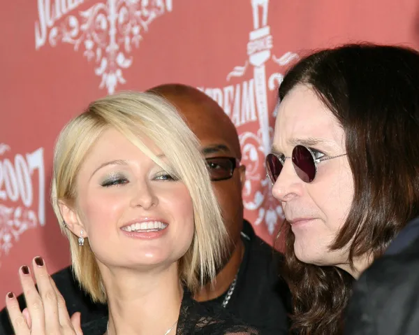 Paris Hilton y Ozzy Osbourne — Foto de Stock