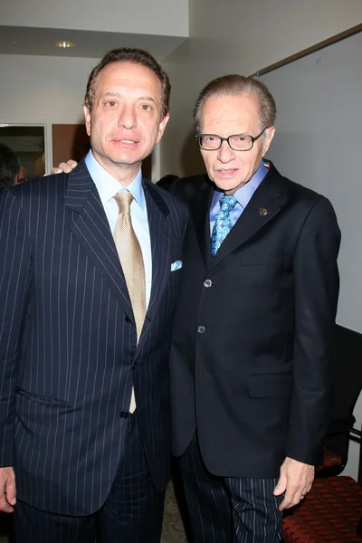 Carmen Puliafito, Larry King — Foto Stock