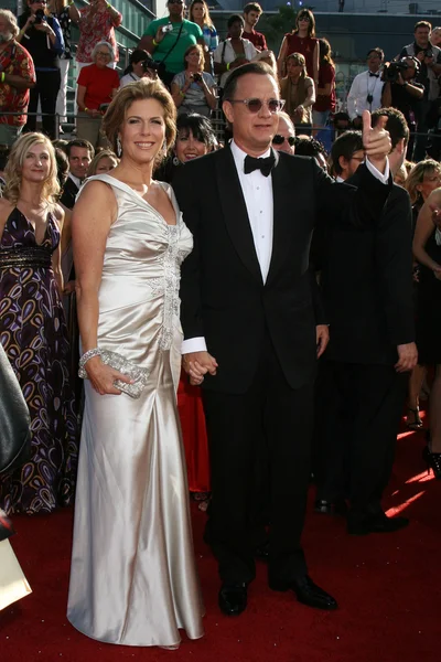 Rita wilson i tom hanks — Zdjęcie stockowe