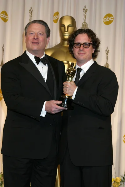 Al Gore y Davis Guggenheim — Foto de Stock