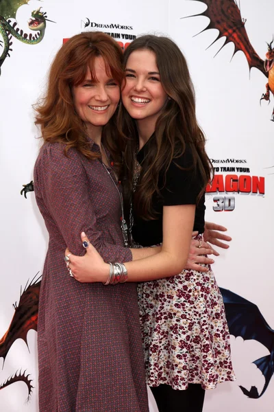 Lea Thompson & filha Zoey Deutch — Fotografia de Stock