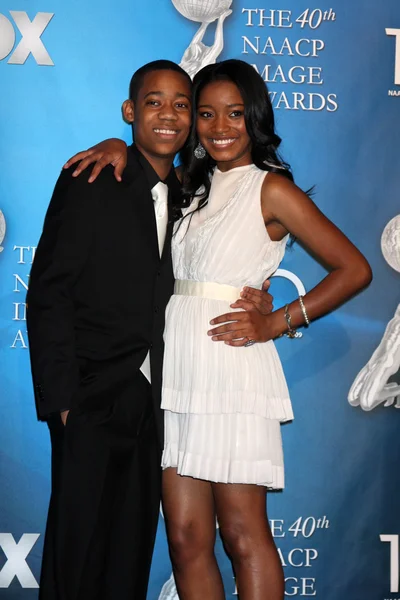 Tyler James Williams & Keke Palmer — Stock Photo, Image