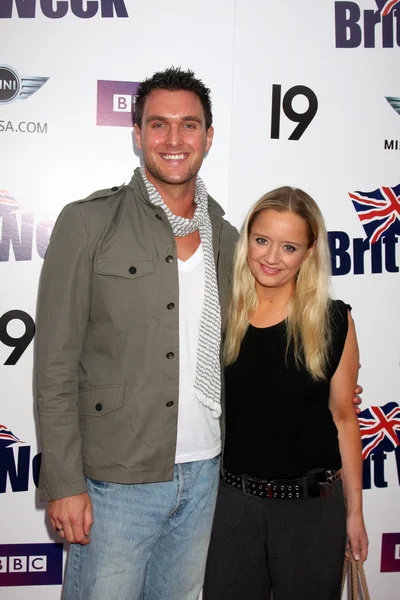 Owain Yeoman & Lucy Davis — Stock Photo, Image