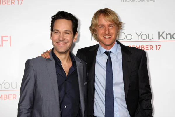 Paul Rudd, Owen Wilson — Zdjęcie stockowe