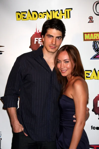 Brandon Routh and Wife Courtney Ford — Stock Photo, Image