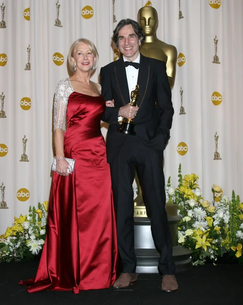 Helen mirren & daniel day-lewis — Stockfoto