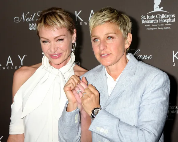 Portia DeRossi & Ellen DeGeneres — Stock Photo, Image