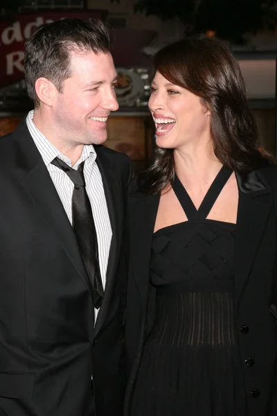 Ed Burns idealna Christy Turlington — Zdjęcie stockowe