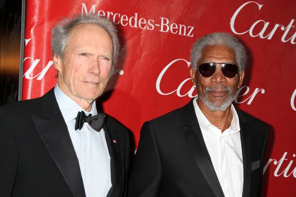 Clint Eastwood & Morgan Freeman — Stock Photo, Image