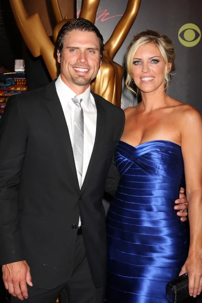 Joshua Morrow & Wife Tobe — Stock Photo, Image