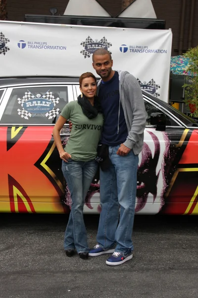 Eva Longoria-Parker, Tony Parker — Foto de Stock