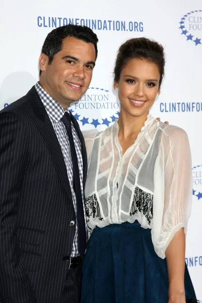 Cash Warren, Jessica Alba — Stock Photo, Image