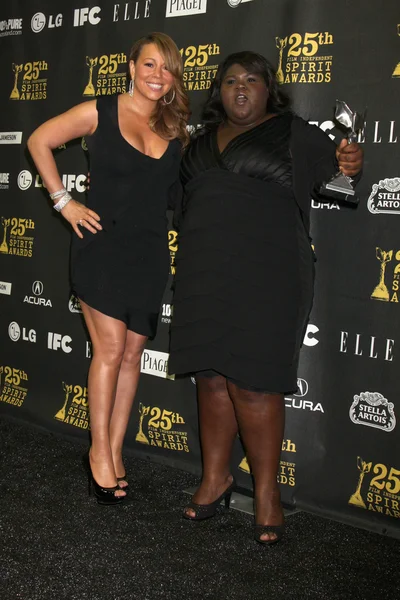 Mariah Carey and Gabby Sidbe — Stock Photo, Image