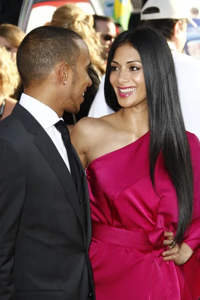 Lewis Hamilton, Nicole Scherzinger — Stock Photo, Image