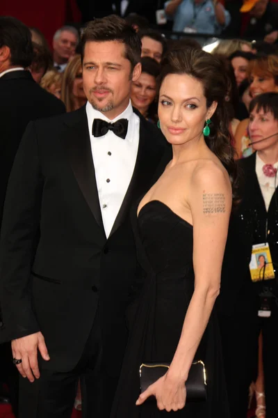 Brad pitt och angelina jolie — Stockfoto