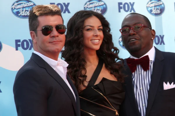 Simon Cowell, Teri Seymour et Randy Jackson — Photo