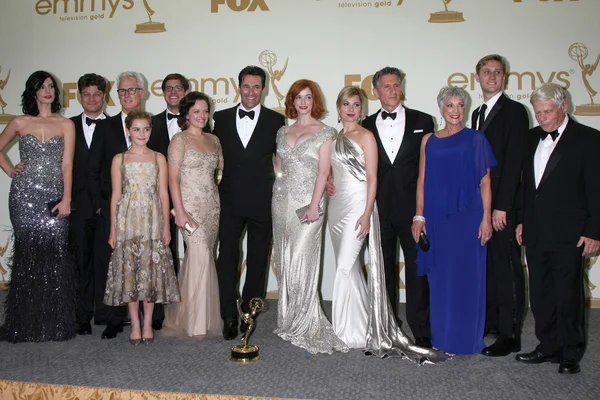 Mad Men Cast, including Elisabeth Moss, Jon Hamm, Christina Hend — Stock Photo, Image