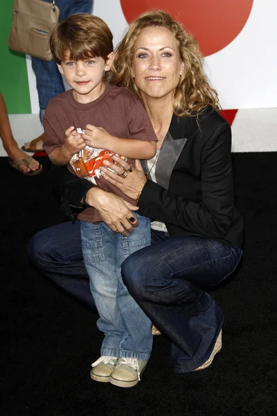 Sheryl Crowe e il figlio Wyatt — Foto Stock